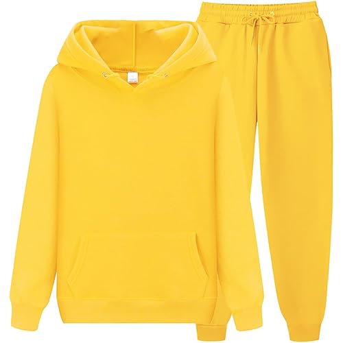 Women's Men's Sweatsuit Suit Activewear Solid Sweatshirt Pants Set Outfits Hoodie Tracksuit Long Sleeve Jogging Sets 2 pcs