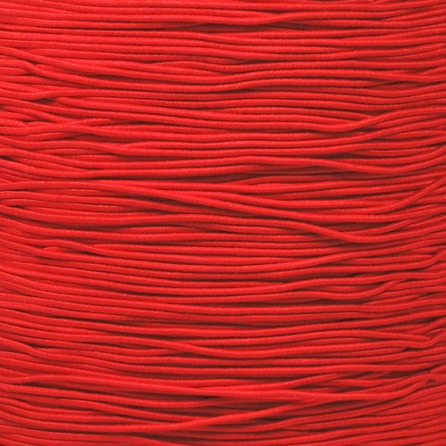 West Coast Paracord Bungee Elastic Nylon Shock Cord (1/32 Inch x 50 Feet, Imperial Red)