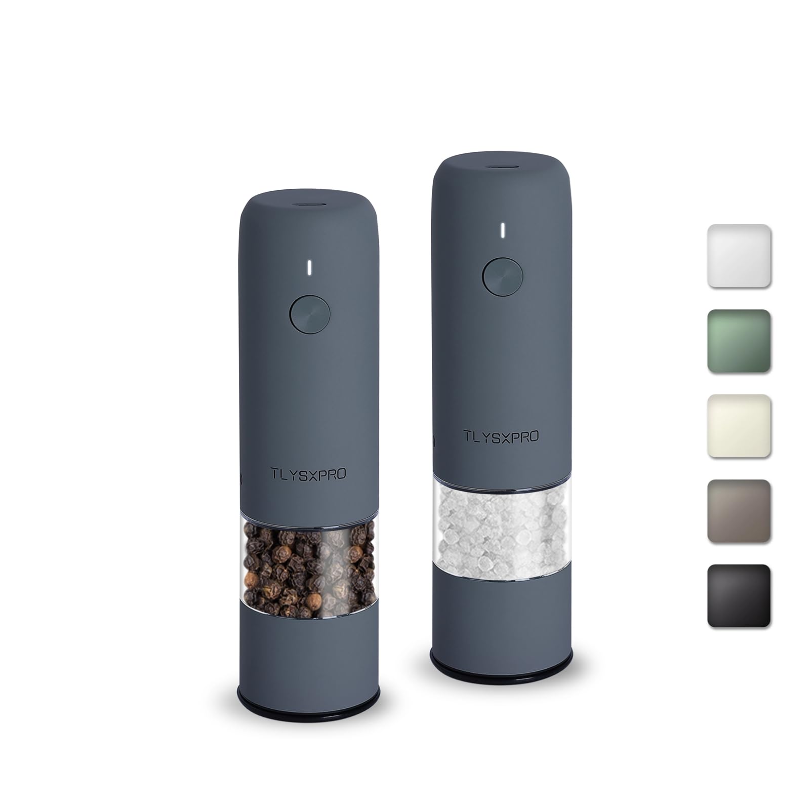 Amazon.co.jp: 小型電動ミル ソルト & ペッパーグラインダーセット
