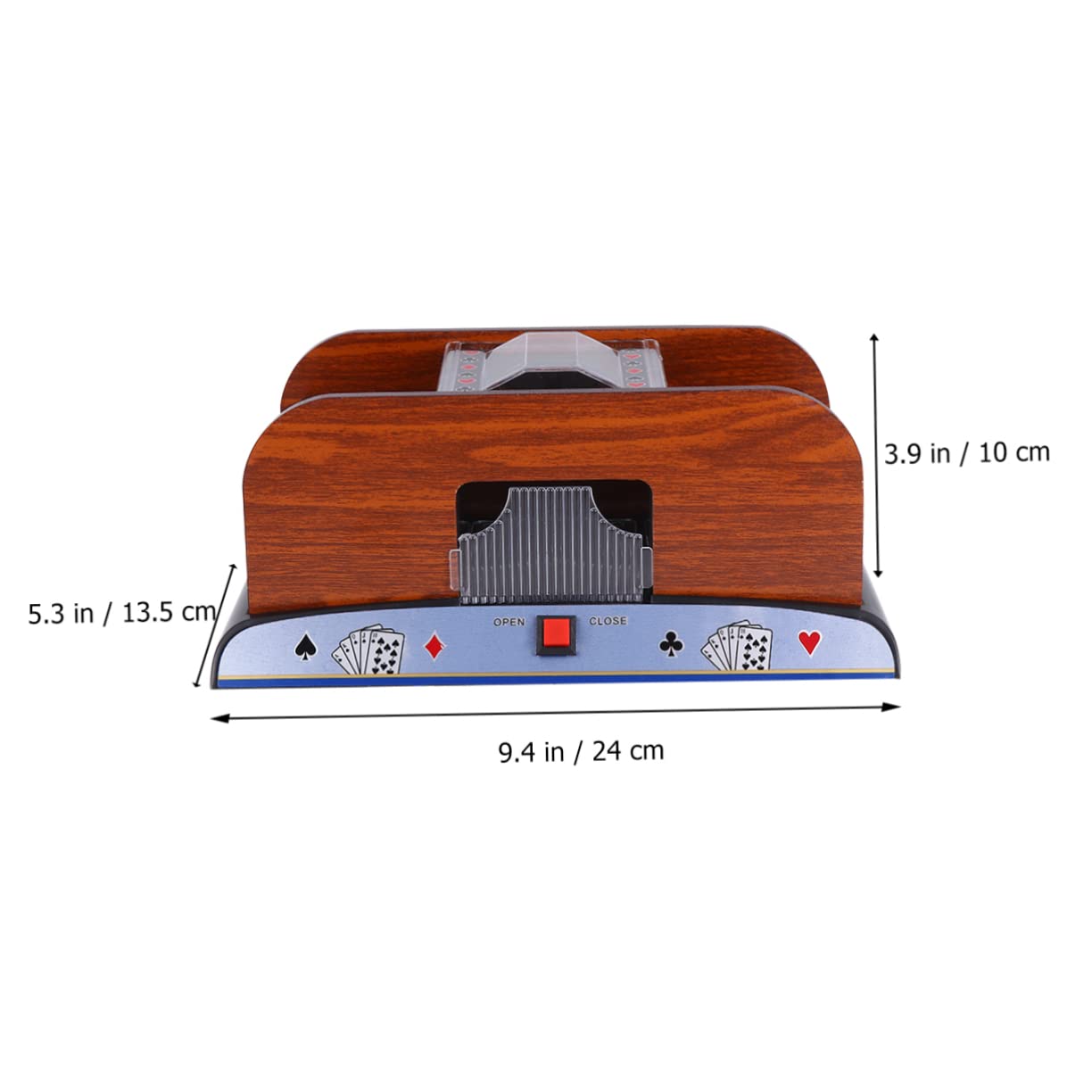 Abaodam Mélangeur Automatique de Cartes à Jouer 1 Pièce Électrique Noir