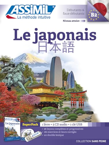 Japonais | Pack Livre + CD + Clé USB | Apprendre le Japonais Niveau B2 | Collection Sans Peine | Assimil