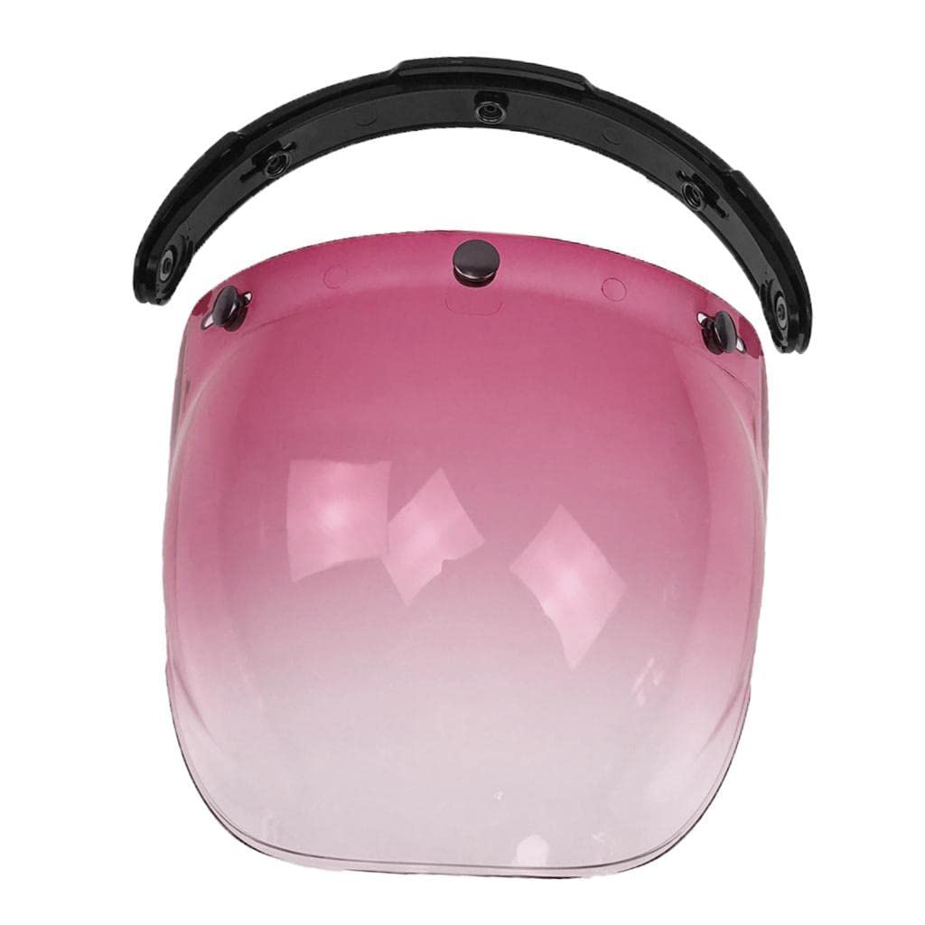 Open Face Helmet Visor Motorcycle Helmet Bubble Visor PC Lens Pink | Motors | Parts & Accessories | Apparel & Merchandise | Helmets & Headwear | Helmets