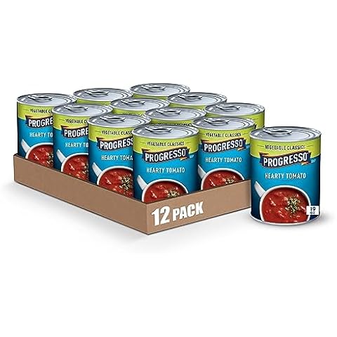 Progresso Vegetable Classics Soup, Hearty Tomato, 19 Oz(Pack of 12) Cover