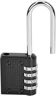 Combination Lock, Combination Padlock,Luggage Locks,Security Padlock,Suitcase Locks, 4 Digit Combination Rust Resistance Luggage Password Lock Environment Friendly for Door for Drawer for Cabinet