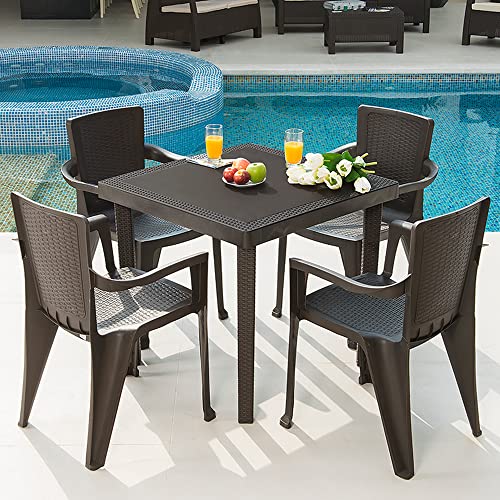Consejos y reviews para comprar Mesa tipo ratan al mejor precio. 34 Imagen adicional