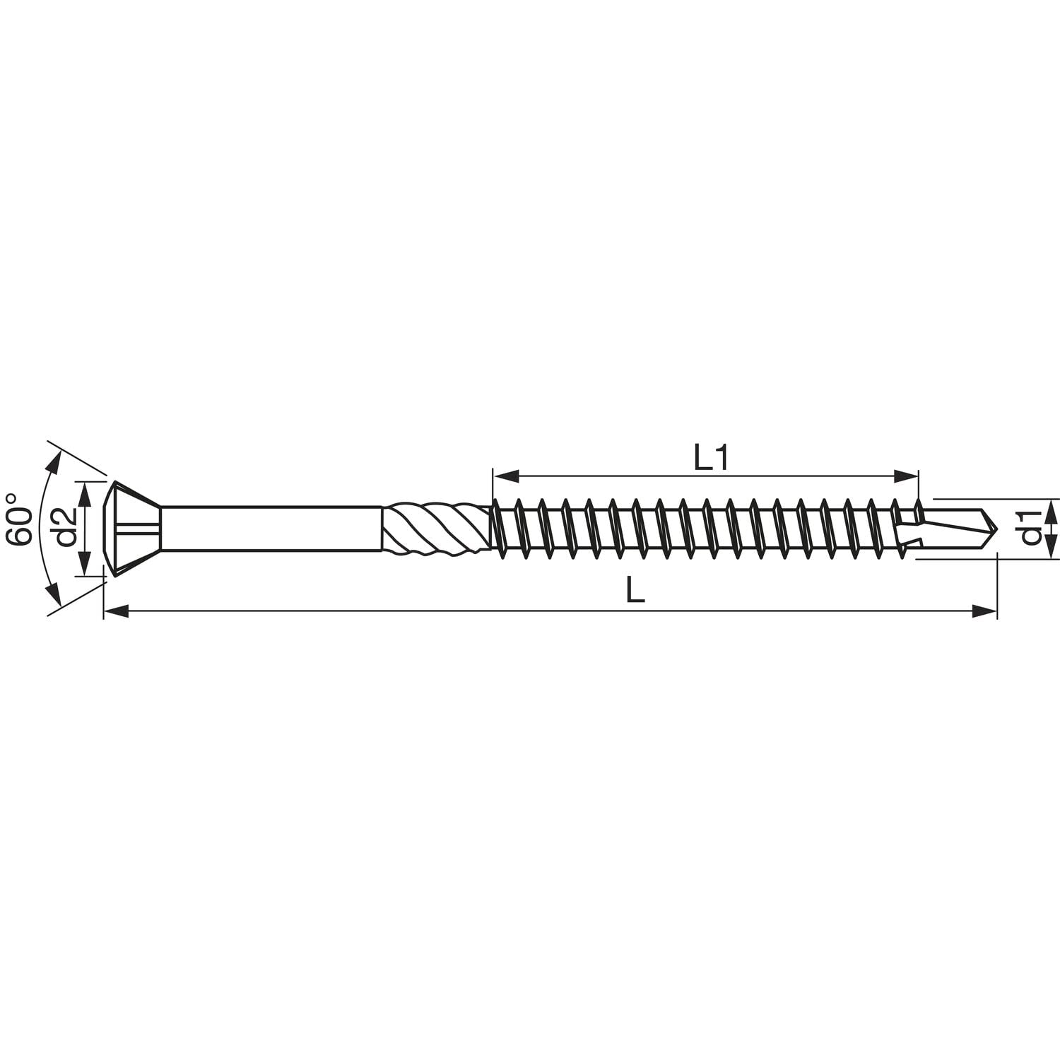 Reidl Hobotec 945043 Wood Screws 4 x 70 Torx 15 Hardened Stainless Steel with Decorative Head 4 x 70 mm, Pack of 1 - Image 2