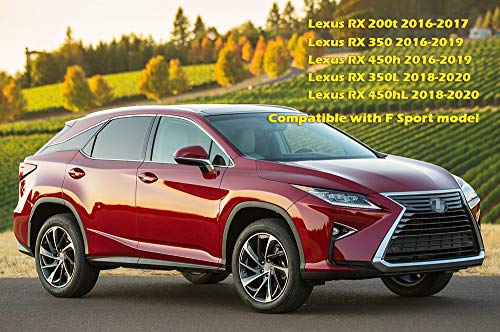 Image of Mudguards Mud Flaps Splash Guards Fenders Compatible with Lexus RX 350 350L 450h 450hL 2016 2017 2018 2019, 4pcs Mud Guards Kit, Black