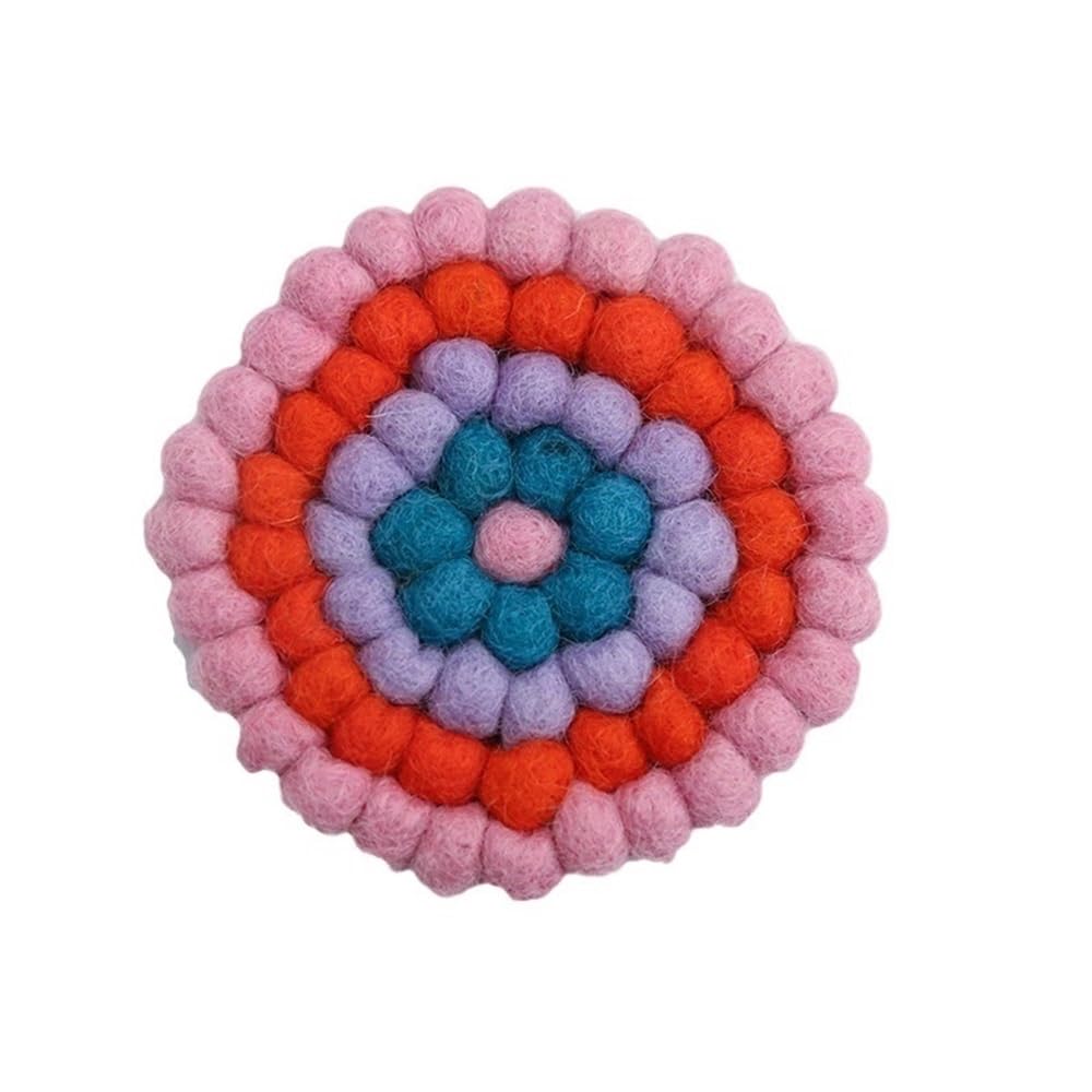 Sous-verres mignons en tissu tissé pour des pauses café chaleureuses