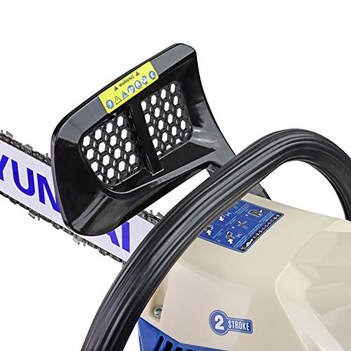 Hyundai HYC6220 62cc Petrol Chainsaw 20 Inch Cutting Bar Includes 2 Chains, Chain Saw Carry Bag, Chain File & 2 Stroke Fuel Mixing Bottle, Cordless Garden Tools. Blue 5 Hyundai HYC6220 62cc Petrol Chainsaw 20 Inch Cutting Bar Includes 2 Chains, Chain Saw Carry Bag, Chain File & 2 Stroke Fuel Mixing Bottle, Cordless Garden Tools. Blue - Image 5