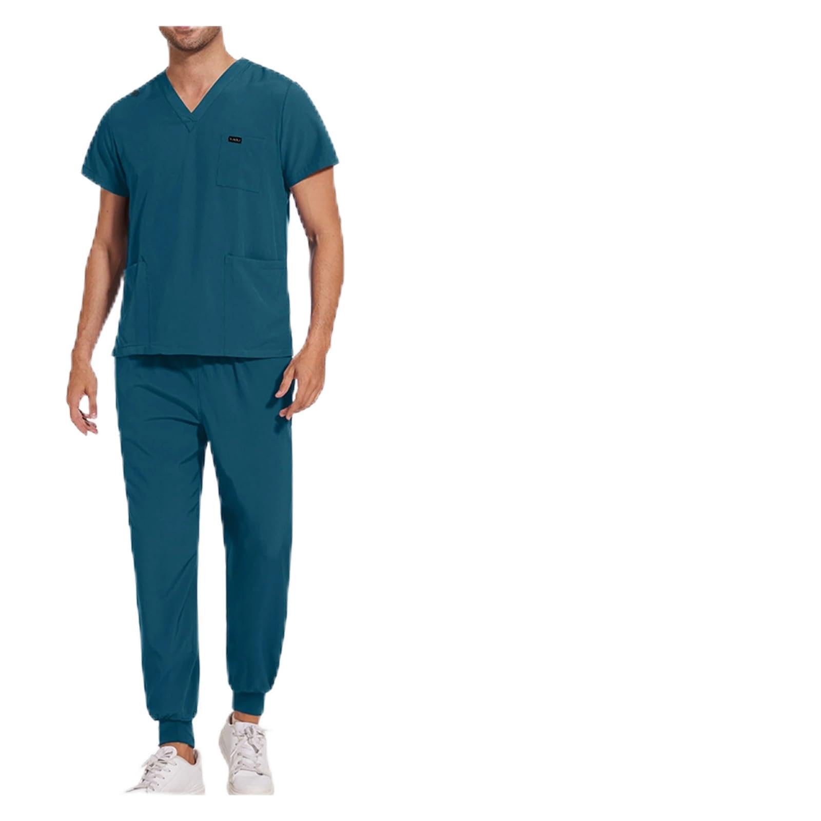 Uniforme Enfermera Top de Trabajo, Pantalones, Uniformes médicos for Enfermera, Conjunto enfermería Unisex, Ropa Trabajo for Hombre, Bata for