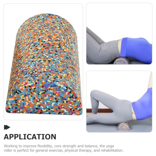 Rodillo de Equilibrio para Yoga Outanaya, Semicircular, para Masaje Muscular y Ejercicios de Pilates, 30 x 15 cm, para Relajación de la Espalda y Entrenamiento en Casa o Fisioterapia miniatura 7