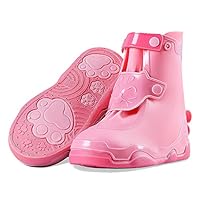 MudSavers Kids Overshoes Childrens Trainer Rain Protectors Waterproof Kids Shoe Protection School Trip Activity Holiday Wellie (Kids 12-13 (EU31-EU32), Pink)