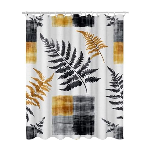 Rideau de douche abstrait 180x200 polyester imperméable avec crochets inclus - 2