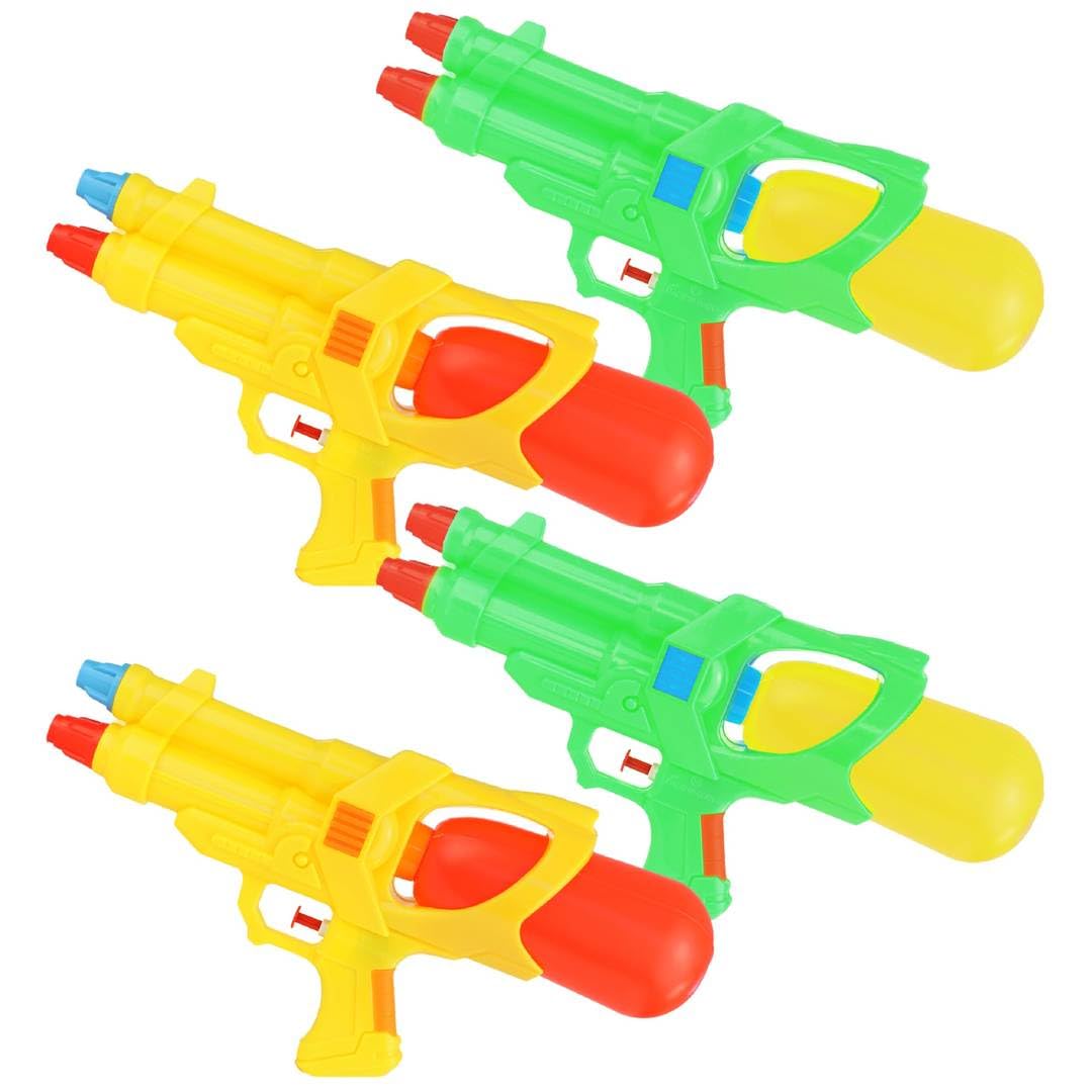 Water Shooter for Kids Summer Blaster - Pack of 4 - Medium Water Blaster 12" x 6"/30cm x 15cm - Kids Water Shooter – Swimming Pool & Beach Party Water Blaster for Summer Fun