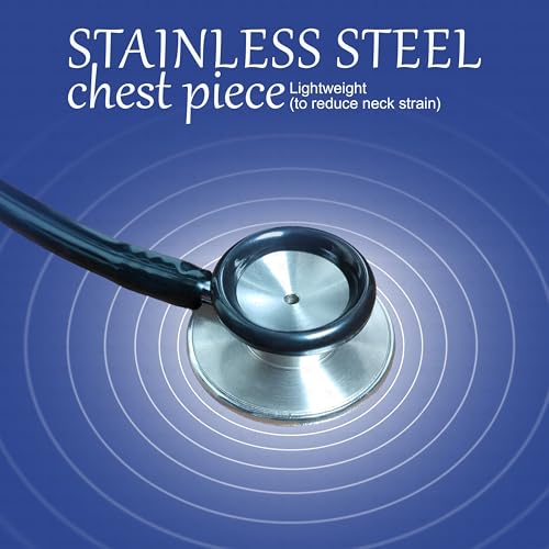 Image of OTICA Dual Head Stainless Steel Stethoscope - Stethoscopes for Nurses, Medical Nursing Students, Paramedics /EMT (Red)