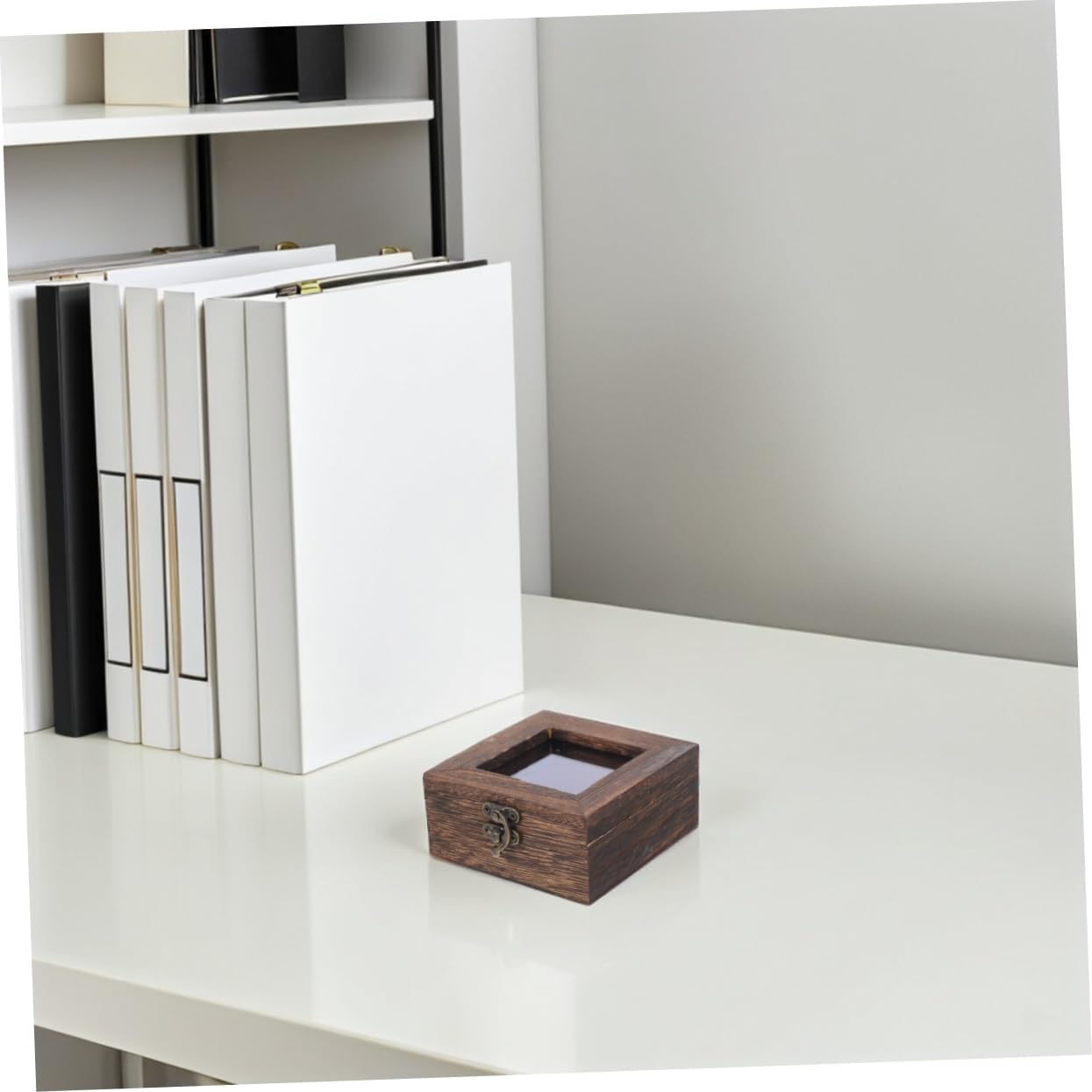 2pcs Insect Display Case with Top for Butterfly Specimens Lightweight Preservation Box for Home Decor and Educational Collections Brown Finish