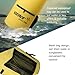 Nyutcwe Dry Bags Waterproof, 10L Portable Adjustable Floating & Lightweight Dry Bag Backpack for Kayaking, Boating and Camping, Yellow Waterproof Bag