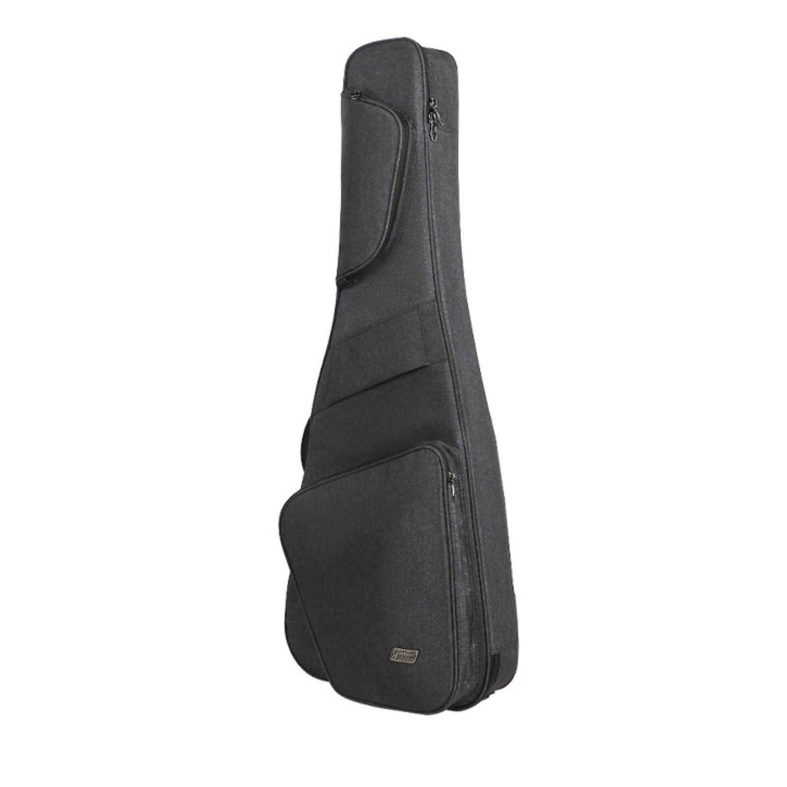 Funda Guitarra Acolchada Accesorio Musical Correas Ajustables para Viaje, Concierto, Gris Oscuro Eléctrico