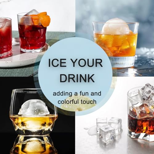 Bandeja de silicona para cubitos de hielo grandes 3 piezas miniatura 6