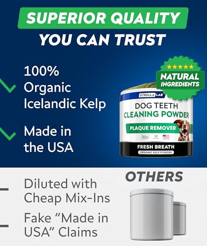 Advanced Dog Dental Powder & Breath Freshener, Dog Teeth Cleaning, Bad Breath & Tartar and Plaque Off Remover for Dogs, Pet Oral Care, Pro Perio Support Lab Co Bright Formula - 30 serv - Thumbnail 6
