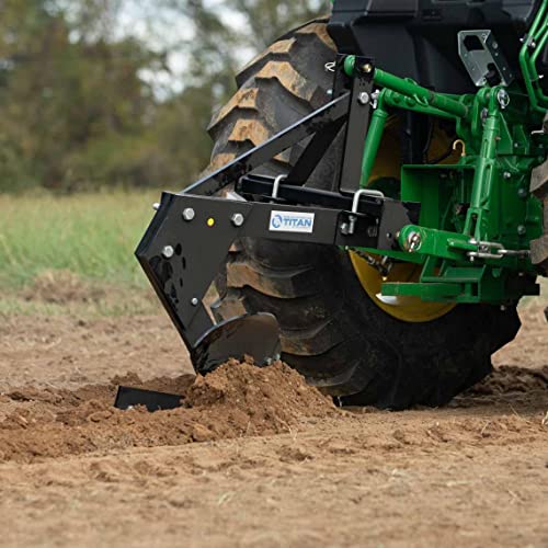 Titan Attachments 18-In. Single Bottom Tow-Behind Moldboard Turn Plow, 3-Point H #TOP6