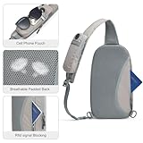G4Free Leichte Brusttasche & Schultertasche Sportliche-Sling Bag Herren Damen für Reise Wandern Laufen Klettern