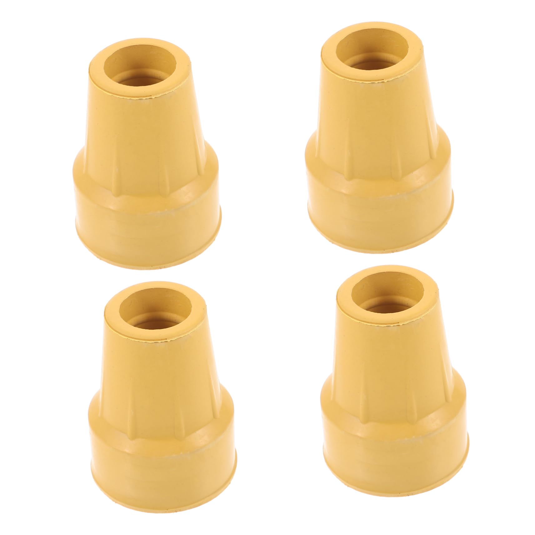 BESTYASH 3 Ensembles Béquilles De Randonnée Canne De Marche Couvoirs De Pied De Pole De Randonnée Seniors Cannes Pour Hommes Léger Poignée Noir Caoutchouc Jaune 4 Pièces * 3