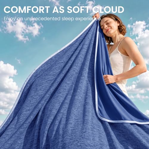 Image of Topcee Cooling Blanket Queen Size 90 inchx90 inch for Hot Sleepers Summer Blanket