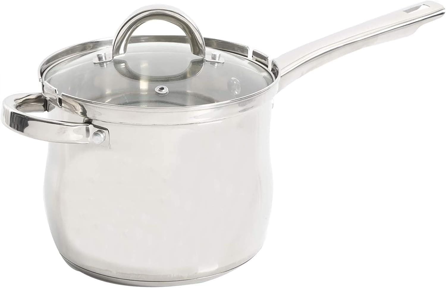 3-Piece Deep Fryer Set with Frying Pot, Basket, and Glass Lid – Stainless Steel Small Deep Fryer for Home Kitchen Cooking