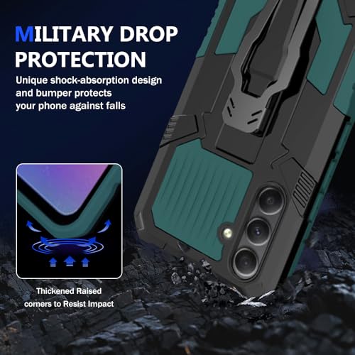 Capa para celular Samsung Galaxy A55 5G com S Pen, clipe de cinto e suporte capa protetora de camada