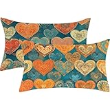 Funda Cojin 30x40 Verde oliva Decorativo Almohadas Juego de 2 Rectangular Cojines Amar Lino Funda Almohada 40x30 Impresión de Doble Cara, Cremallera Invisible, Decoracion Cama Hogar Sofa Jardín,1033-j