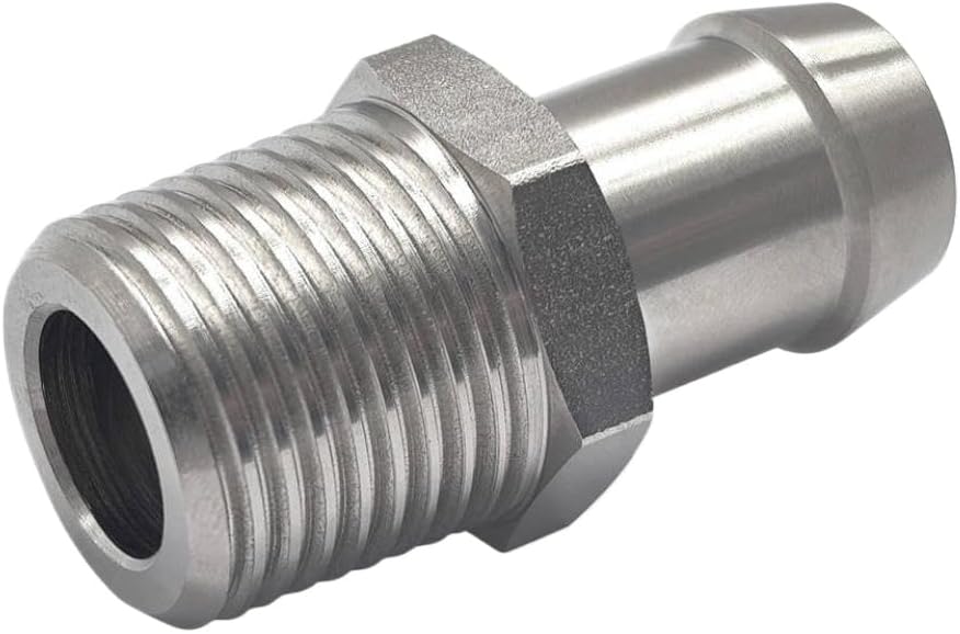 1/2 NPT Thread 5/8 Hook Connector Compatible With Vehicle Intake Manifold Heater Hose