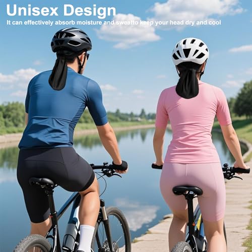 GUIZIYAO Gorro de bandana para hombre, Gorra para Bicicleta, pañuelo para la Cabeza, Bandana Ciclismo, para Deportes al Aire Libre, Motocicleta,Senderismo (Negro, Talla única) - imagen 5