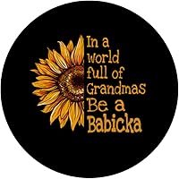 Vista 3 de In A World Of Grandmas Be A Babicka Slovakian Grandma PopSockets Standard PopGrip