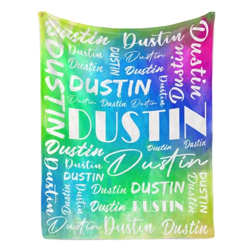 Name Blanket Personalized Name Blanket Customized Blanket with Name Text for Adult Kid Birthday Christmas Mothers Fathers Valentines Day Gift