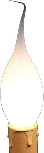 Miniatura 5 de Creative Hobbies® Bombillas de vela sumergidas de silicona estilo campestre, 15 W, paquete de 6 bombillas