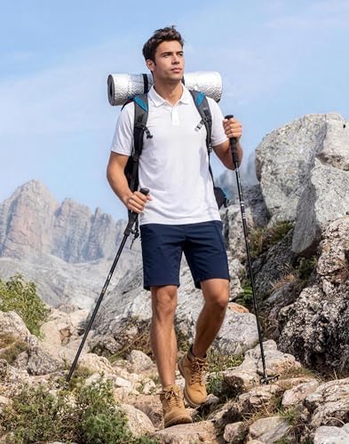 Camiseta polo para hombre Pioneer Camp, secado rápido, protección UPF 50+, manga corta, cuello clásico, para trabajo y viajes miniatura 3