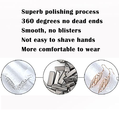 Oorbellen, Drop Dangle, dames oorbellen 925 zilver hangend, Spiraal blad, Speciaal ontwerp, Rose goudvoor dames en meisjes, Cadeau voor Moeder - Image 4