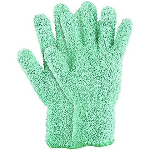 Molain Microfiber Dusting Gloves for Cleaning Cover