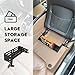 Universal Car Seat Brackets Storage Basket, Quick Install Front / Back Seat Organizer with Adjustable Base for Toyota Tacoma / 4Runner and More, Seat Car Organizer, Can Store Water Bottles Flashlights