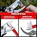 2Pcs Gardening Tool Sharpener, Gardening Scissors Sharpener, Quick Sharpener for Gardening PrunersKnives and Scissors (Black)