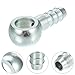 ACROPIX 12mm Diameter 10 mm OD Banjo Hose Barb Bolt Fittings Universal Banjo Fitting Fuel Line Adapter Connector for Motorcycle Car Silver Tone - Pack of 1