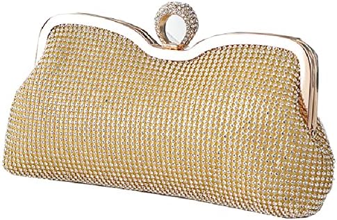 DZOZO Ring Evening Clutch Rhinestone Women Bag Sparkly Crystal Bag for Birdal Party