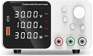 dc Power Supply Adjustable DC Power Supply 30V 10A 60V 5A 120V Lab Power Source Stabilized Power Supply Voltage Regulator Switch (Color : TPS3010 White)