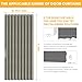 AJAZZ 100% Blackout Accordion Door Magnetic Door Curtain Folding Closet Doors Curtain Invisible Applicable Bedroom Room Living Room Doorway （Grey 42