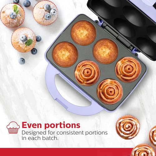 image for Holstein Housewares Non-Stick 6-Count Electric Cupcake Maker Machine �
