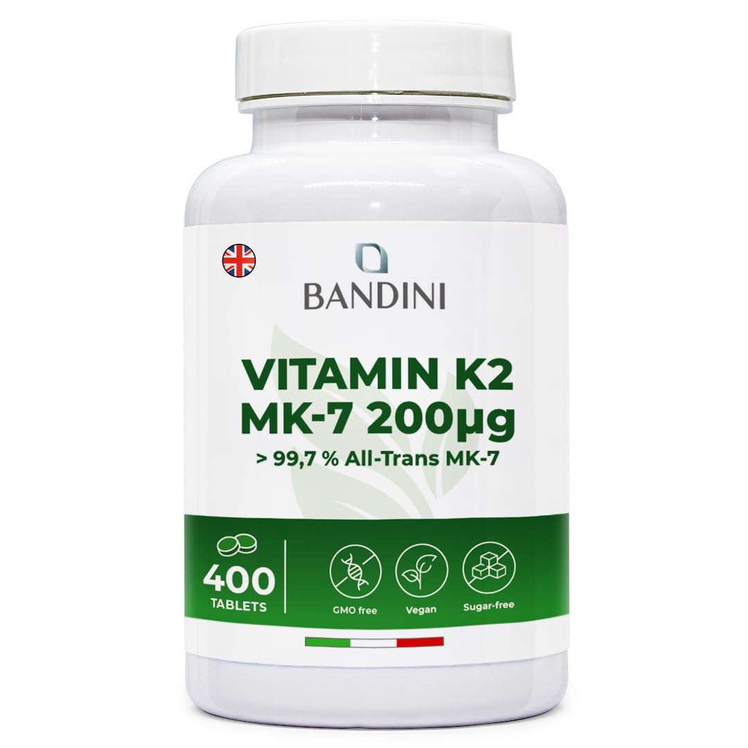 Sponsored Ad – Vitamin K2 MK7 200mcg | 400 Vegan Tablets | 1 a Day/+1 Year Supply | High Strength Menaquinone MK-7 | VIT K 2 MK 7 | Supports Normal Bones Manteinance | GMO-Free | Italian Quality