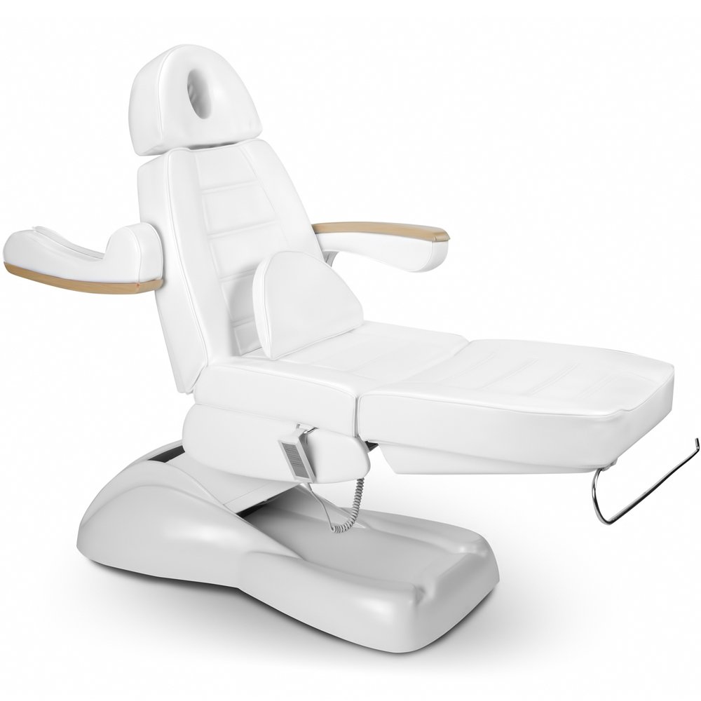 Medeo Kosmetikkabine Liege massageliege Physiotherapie Bedampfer Lupenlampe Arbeitsstuhl Beistelltisch 900273a weiß
