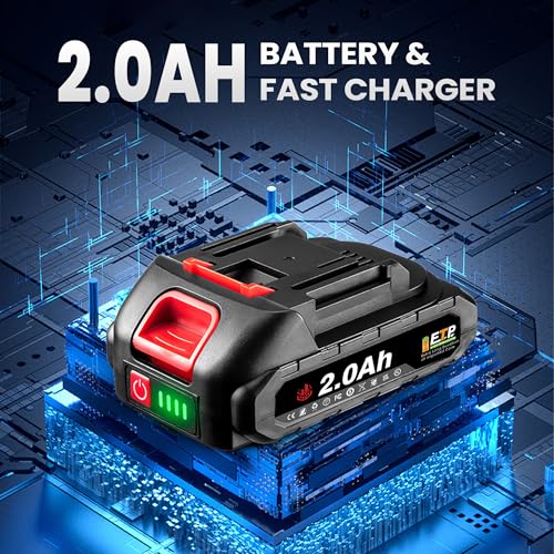 Cordless Auto Hammer - with a 2-Speed Forward Mode for Driving Screws efficiently and a Reverse Mode for Removing Them, for Drilling in Wood and Soft Metals 2 Cordless Auto Hammer - with a 2-Speed Forward Mode for Driving Screws efficiently and a Reverse Mode for Removing Them, for Drilling in Wood and Soft Metals - Image 2