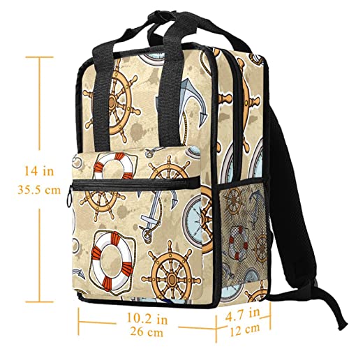 Sac à dos pour garçons réglable et résistant avec imprimé mer taille unique - 5